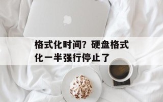 格式化时间？硬盘格式化一半强行停止了