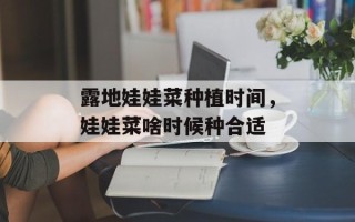 露地娃娃菜种植时间，娃娃菜啥时候种合适