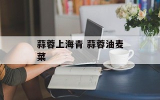 蒜蓉上海青 蒜蓉油麦菜