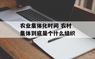 农业集体化时间 农村集体到底是个什么组织