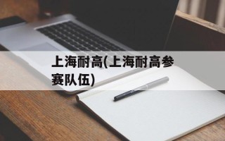 上海耐高(上海耐高参赛队伍)