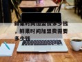 鲜果时间加盟费多少钱，鲜果时间加盟费需要多少钱