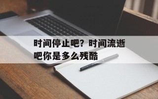 时间停止吧？时间流逝吧你是多么残酷