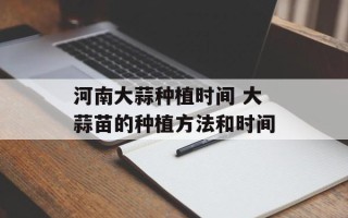 河南大蒜种植时间 大蒜苗的种植方法和时间