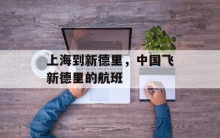 上海到新德里，中国飞新德里的航班