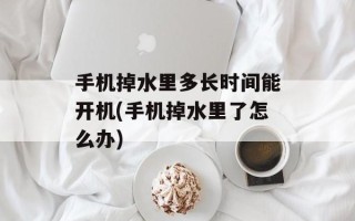 手机掉水里多长时间能开机(手机掉水里了怎么办)