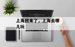 上海回来了，上海去哪儿玩