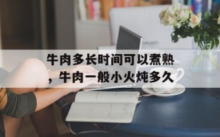 牛肉多长时间可以煮熟，牛肉一般小火炖多久