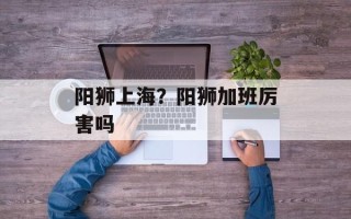 阳狮上海？阳狮加班厉害吗