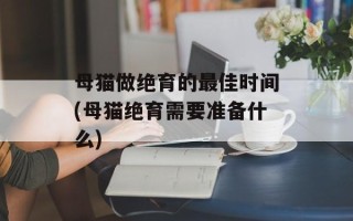 母猫做绝育的最佳时间(母猫绝育需要准备什么)