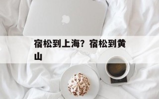 宿松到上海？宿松到黄山